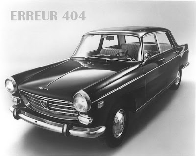 erreur 404 Peugeot