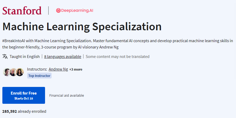 Machine Learning Specialization