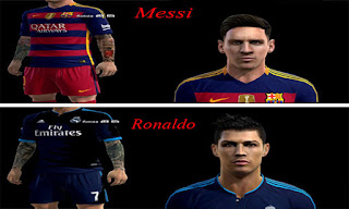 Faces Messi Mas Ronaldo Tattoo 2016 Pes 2013