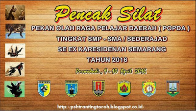 Hasil POPDA Pencak Silat Tkt. eks Karisidenan Semarang Grobogan, 9-10 April 2016