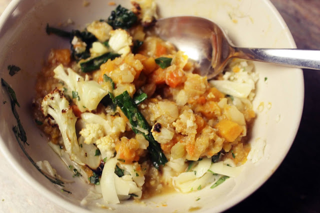 Cauliflower Stew with Cauliflower Three Ways