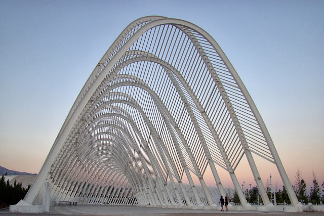 Athens Olympic Sports Complex built by Santiago Calatrava.