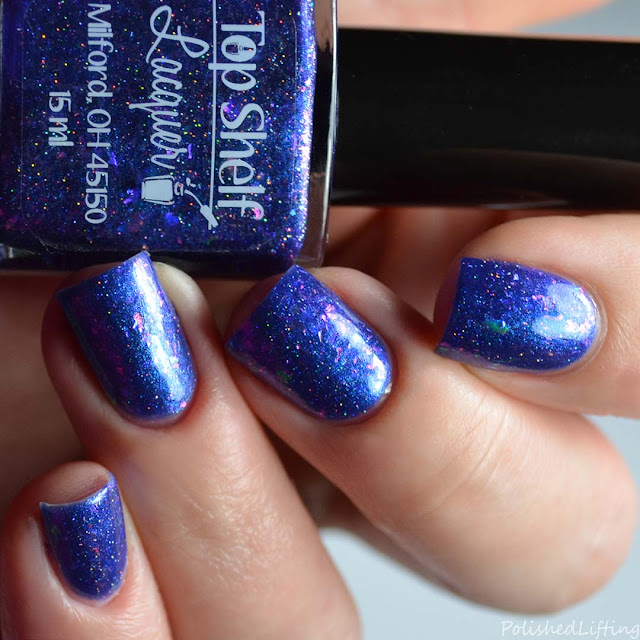 blue to purple nail polish