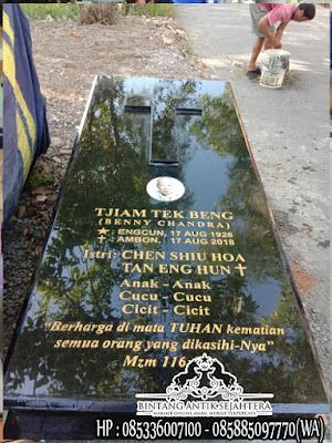 Makam Kristen Jakarta, Jenis Makam Kristen, Batu Nisan Kuburan Kristen