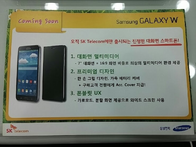 Samsung Galaxy W brochure