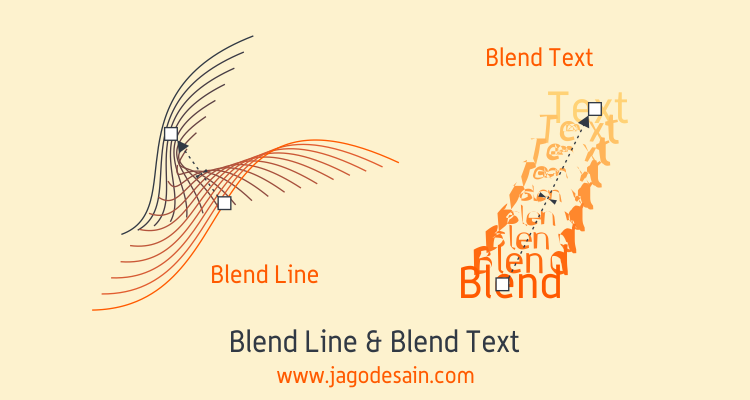 Mengenal Lebih Lanjut Blend Tool - Blend Line dan Text