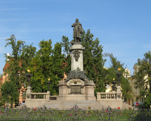 Adam Mickiewicz Monument by Cyprian Godebski, Krakowskie Przedmieście, Warsaw