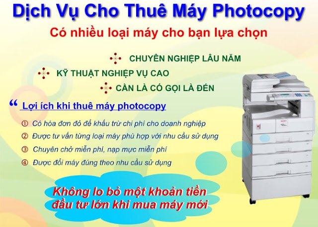 Cho thuê máy photocopy tại nha trang