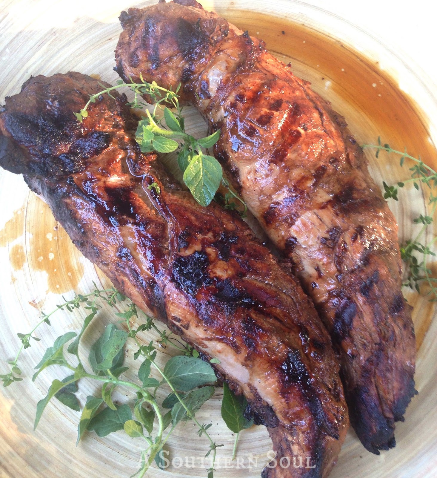 Grilled Pork Tenderloin | Fresh Herb Marinade - A Southern ...