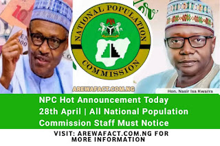 BREAKING :NPC CENSUS 2023: We Are Ready, Awaiting Tinubu’s Order - Dr Isiaka Yahaya |