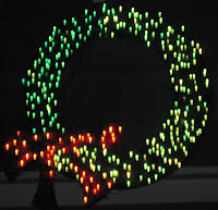 lighted wreath