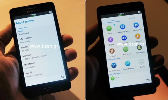 Samsung Redwood GT-i8800,Smartphone,Tizen OS