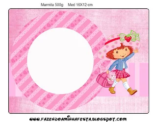 Strawberry Shortcake Free Printable Labels.