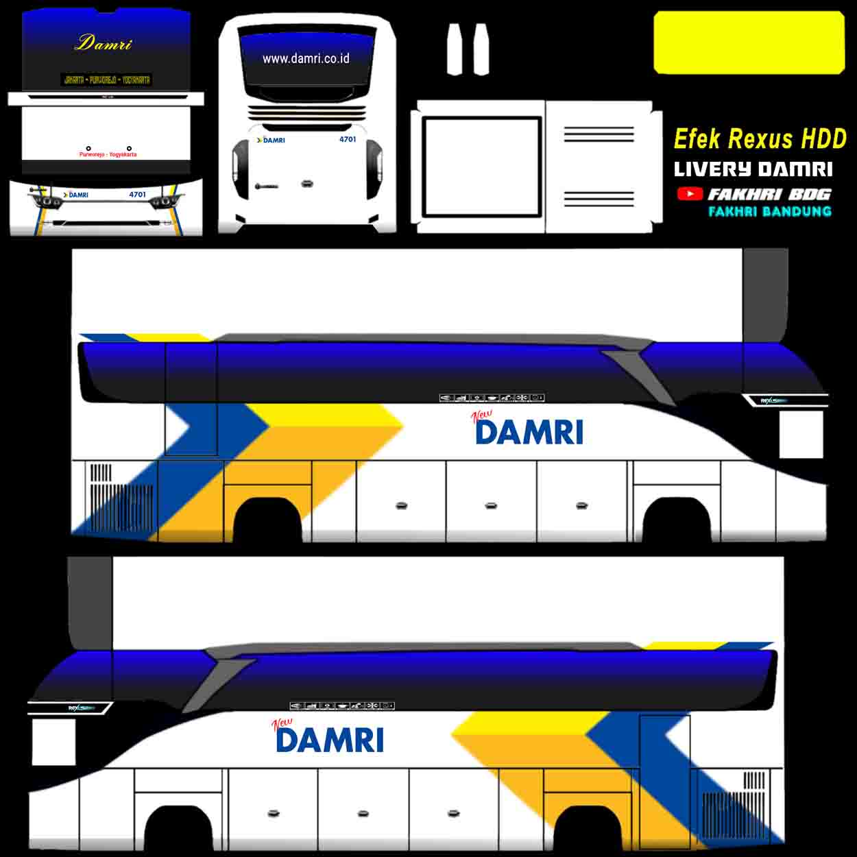 livery bussid damri srikandi