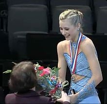 Photograph of U.S. Figure Skating Champion Ashley Cain