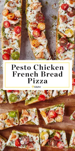 Frénch Bréad Pésto Chickén Pizza