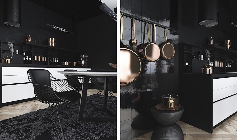 black-kitchen-decor