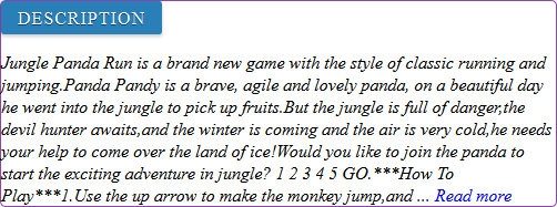 Jungle Panda Run game review