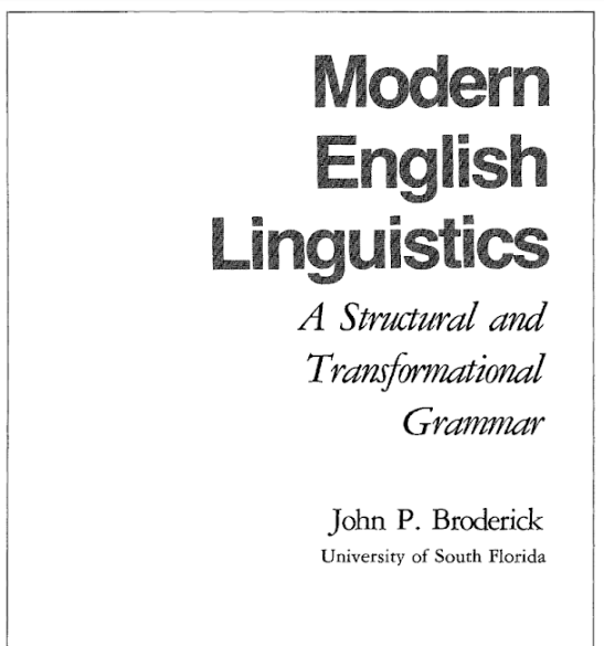Buku Bahasa Inggris Modern English Linguistics