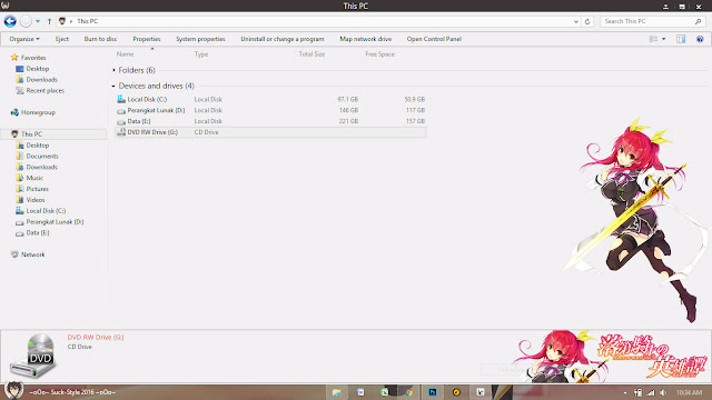 Theme Windows 8.1 and 10 Rakudai Kishi no Cavalry By Bashkara