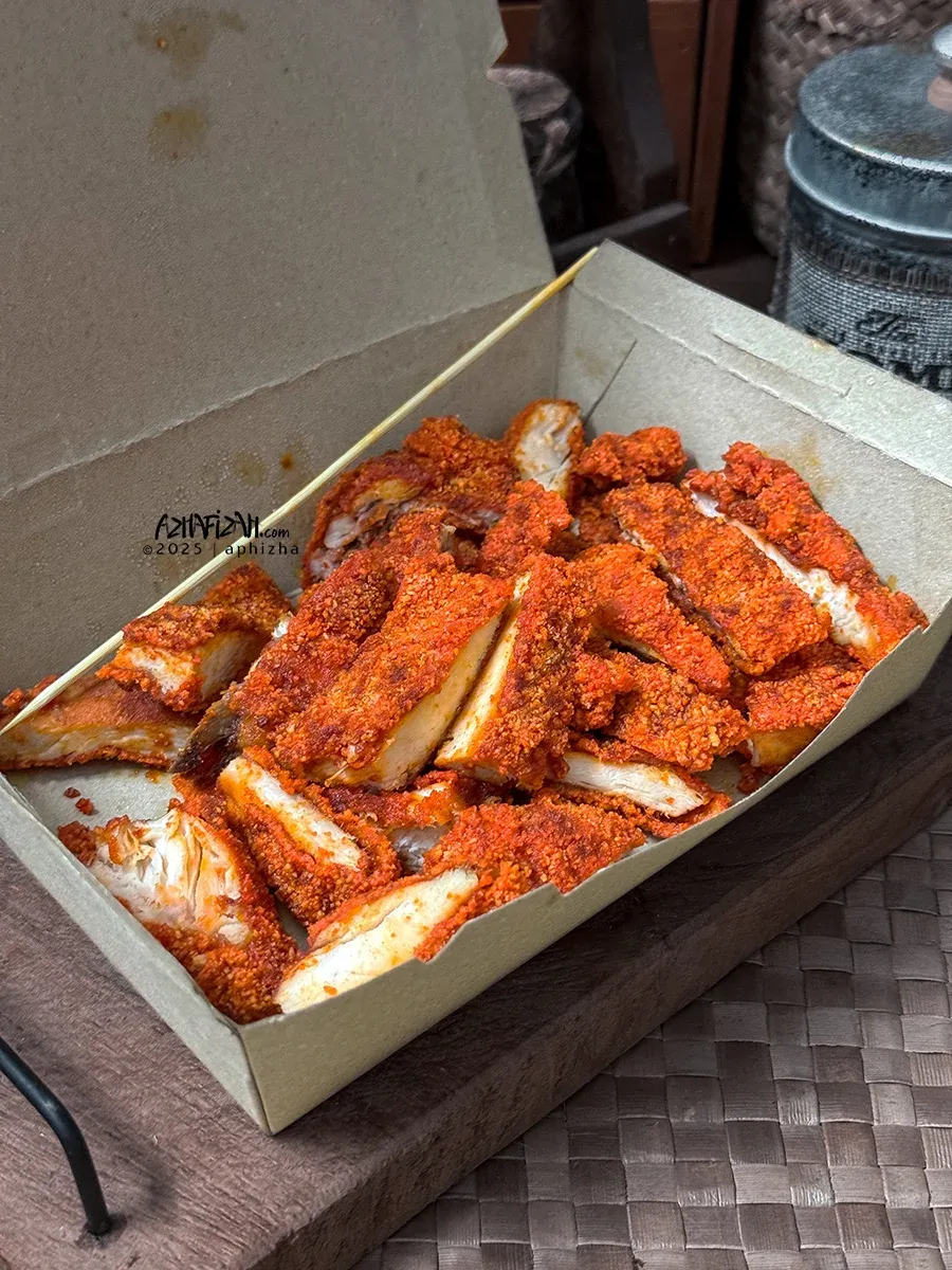 Ayam Gunting Dan Enoki Goreng Crispy Pedas