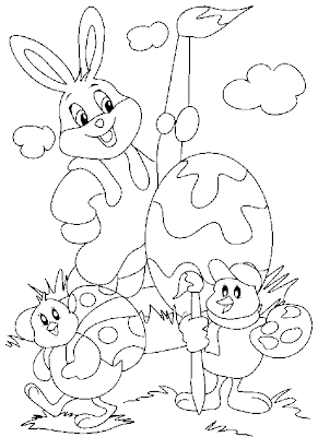 Easter Bunny Coloring Pages 