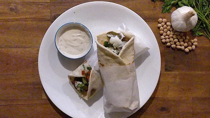 Healthy Air-Fried Falafel Wrap 🧆🌯