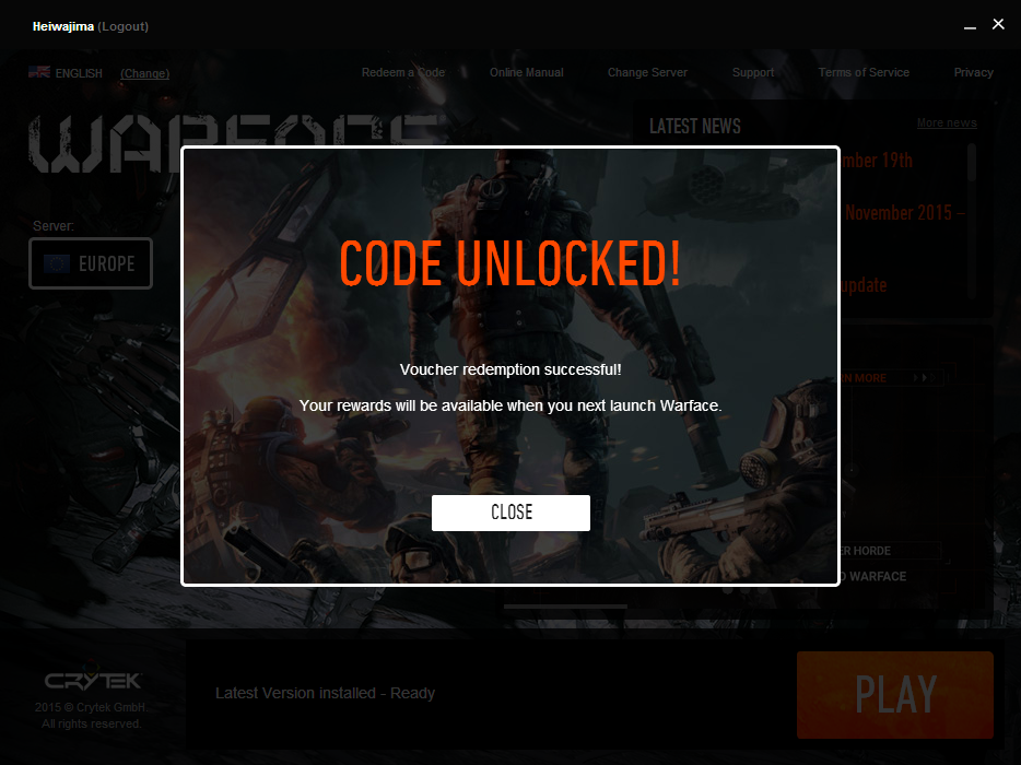 Claim Warface Redeem Codes DEC 2019 100% Working For Free ... - 