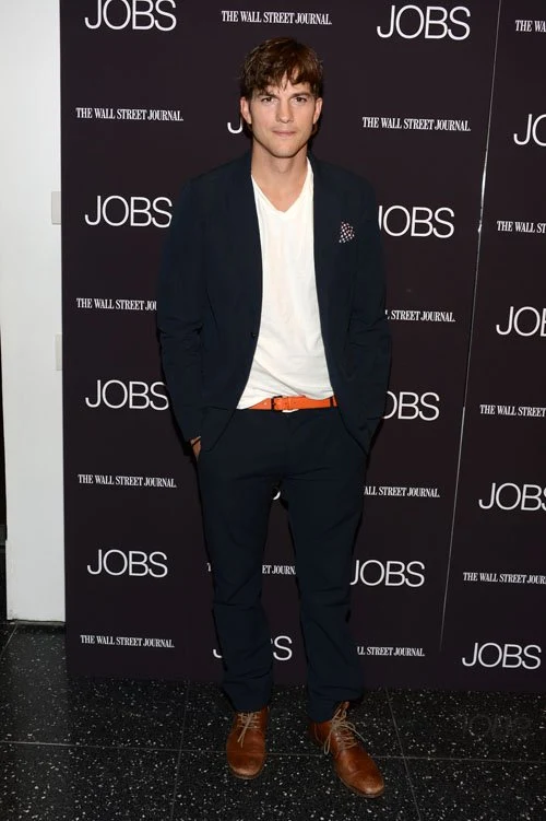 Ashton Kutcher wears Rag and Bone at the 'Jobs' NY premiere