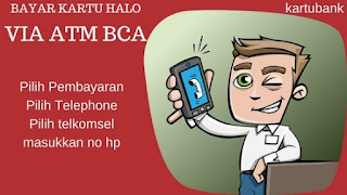 Mudahnya bayar kartu Halo di ATM BCA