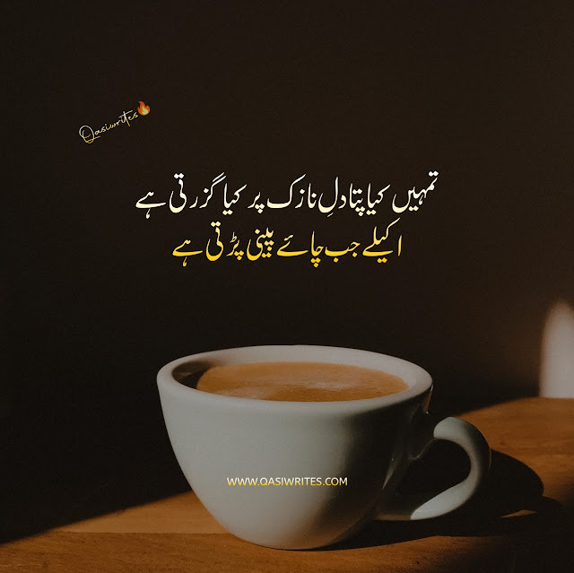 Best Chai Poetry in Urdu Text | 2 Lines Tea Poetry - Qasiwrites