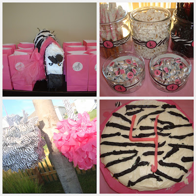 Zebra Birthday Party Ideas on Pink And Zebra Girl Theme Party Kid S Birthday Parties  Baby And