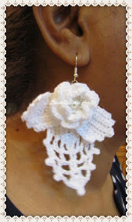 crochet ear ring