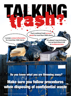 Confidential waste poster