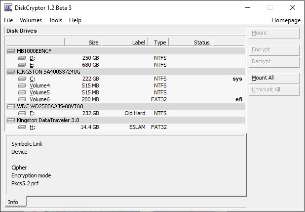 برنامج DiskCryptor برامج تشفير USB