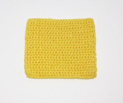 Cheese Slice for Crocheted Cheeseburger Potholder Set