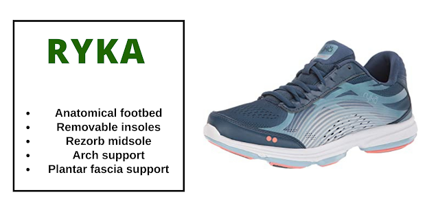 Ryka Women's Devotion Plus 3 orthopedic shoes for plantar fasciitsi