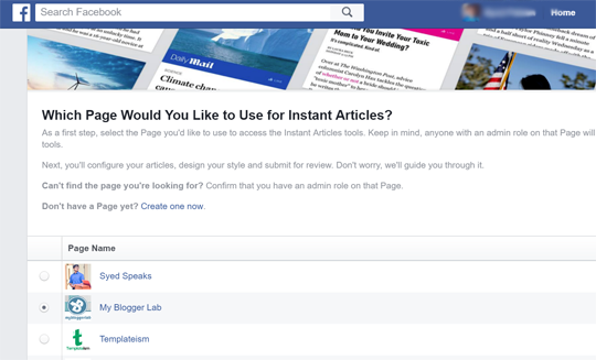 Como configurar artigos instantâneos do Facebook para o Blogger 