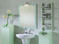 green bathroom decor