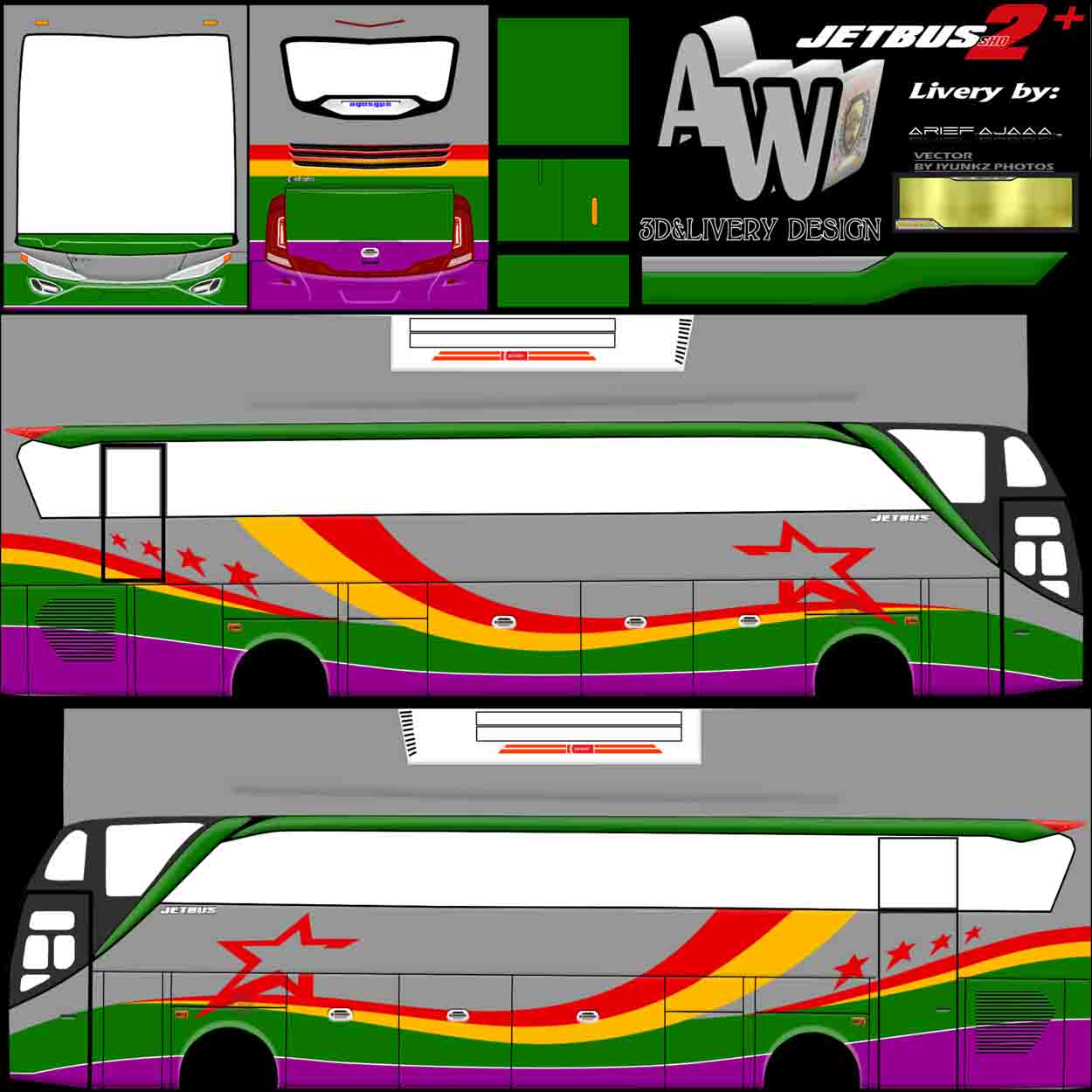 livery bintang raya polos