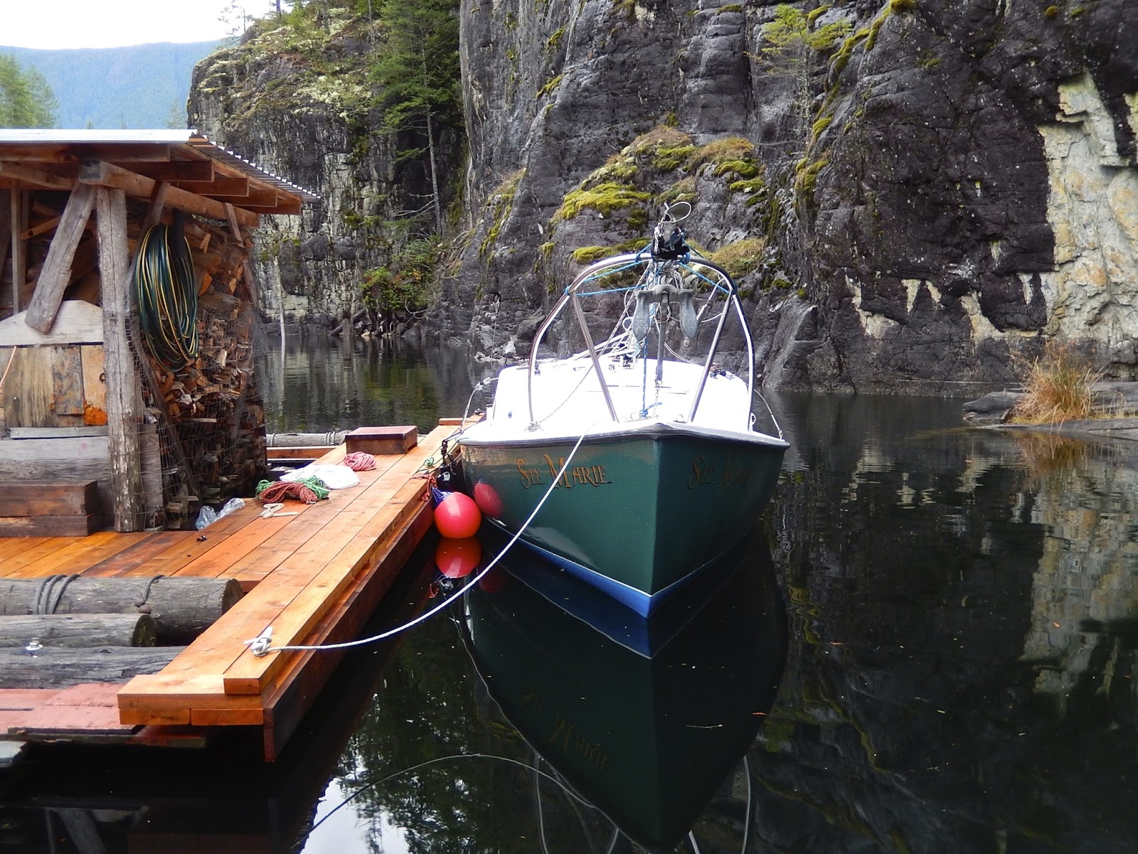 Powell River Books Blog: Building a New Boat Dock