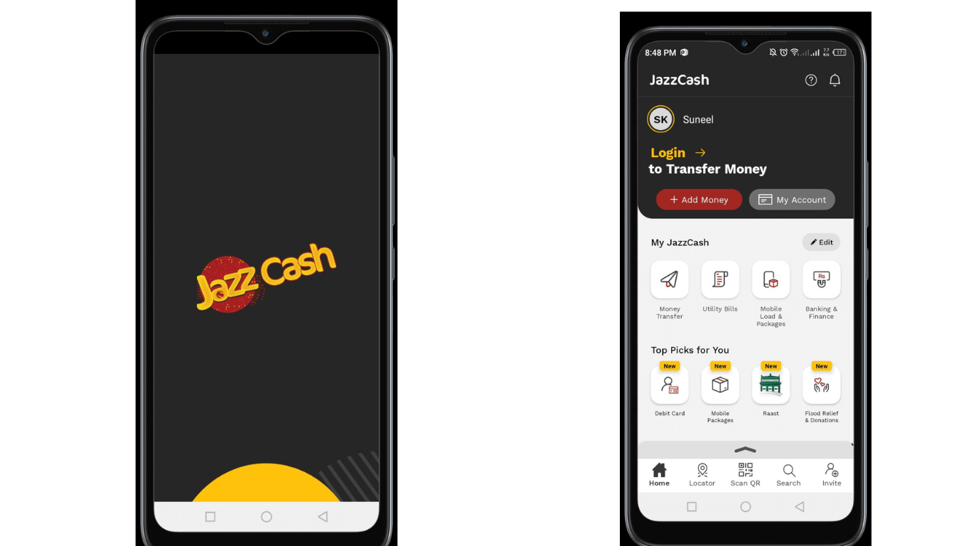 jazzcash account login