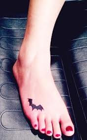 Bat Tattoo on Foot