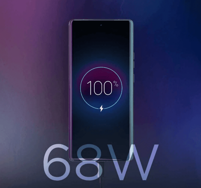 Up to 68W fast charging