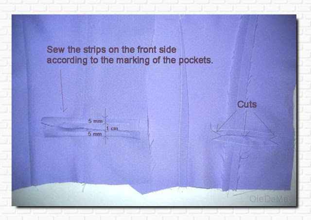 Picture master class with sewing steps and tips