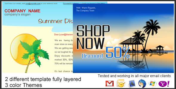 Holiday/Summer Discount Sale Newsletter
