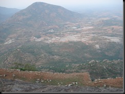 The view from the peak in the morning