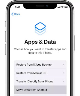 Move Data from Android to iphone
