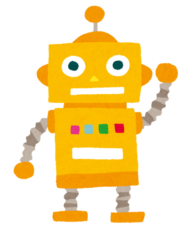 いろいろな色のオモチャのロボットのイラスト かわいいフリー素材集 いらすとや