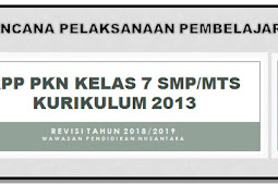 RPP PKn Kelas 7 SMP/MTs Kurikulum 2013 Revisi 2018